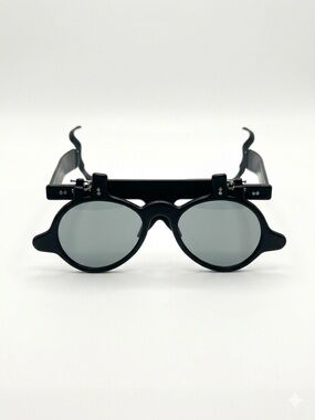 Rare Vintage 1960s Baseball Flip Up Sunglasses Cap Strap Steampunk
